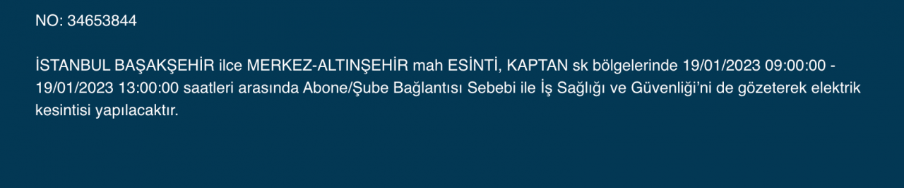 İstanbul'un bu ilçelerinde elektrikler kesilecek (19 Ocak) - Sayfa 8