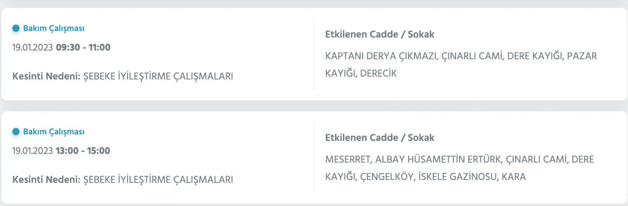 İstanbul'un bu ilçelerinde elektrikler kesilecek (19 Ocak) - Sayfa 41
