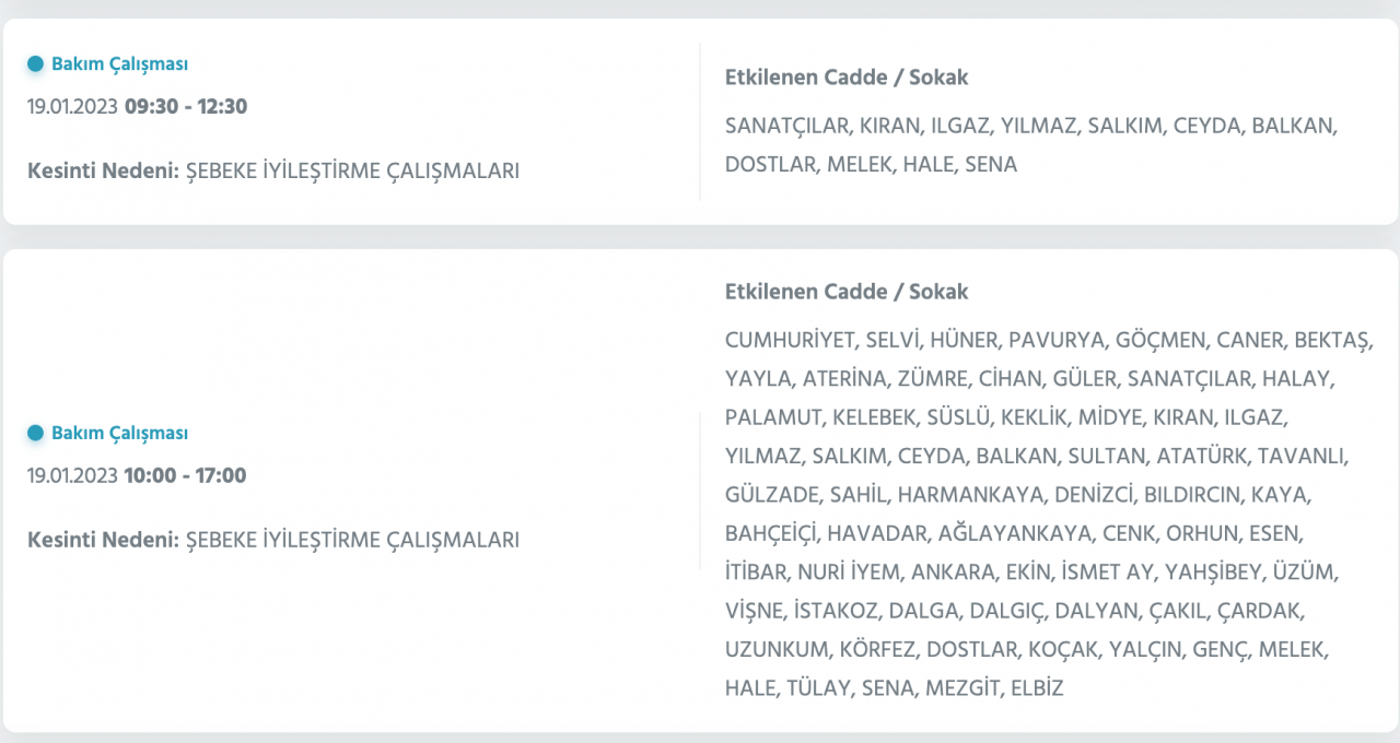 İstanbul'un bu ilçelerinde elektrikler kesilecek (19 Ocak) - Sayfa 37