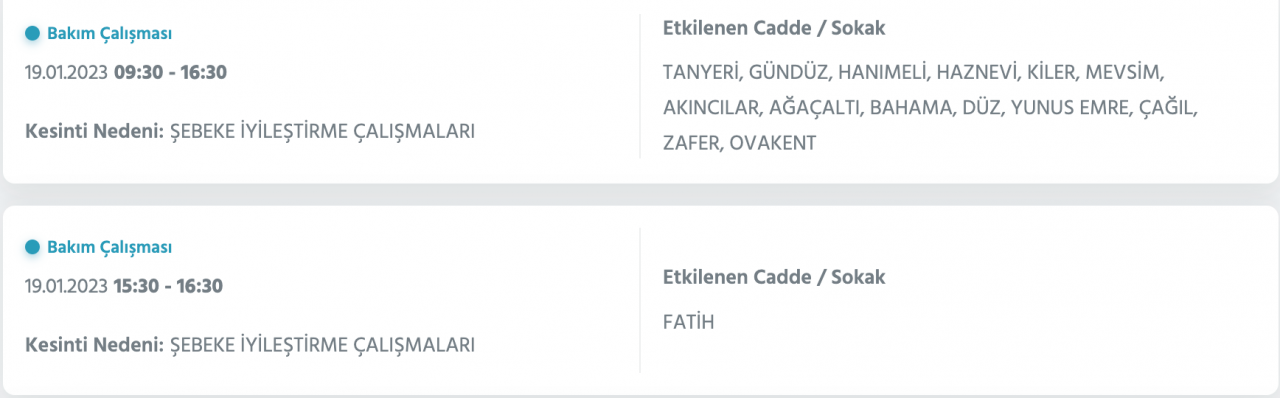 İstanbul'un bu ilçelerinde elektrikler kesilecek (19 Ocak) - Sayfa 38