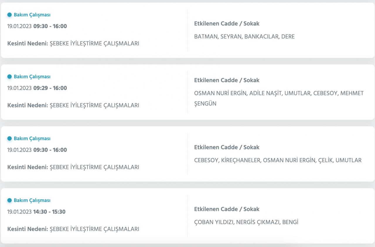 İstanbul'un bu ilçelerinde elektrikler kesilecek (19 Ocak) - Sayfa 32