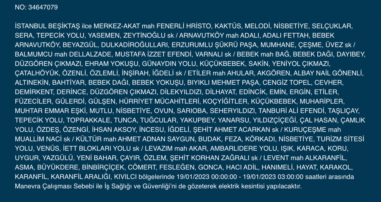 İstanbul'un bu ilçelerinde elektrikler kesilecek (19 Ocak) - Sayfa 12