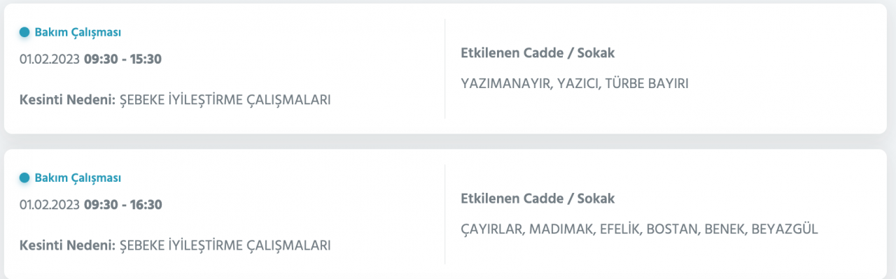 İstanbul’da geniş çaplı elektrik kesintisi! (1 Şubat) - Sayfa 27