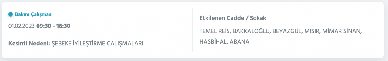 İstanbul’da geniş çaplı elektrik kesintisi! (1 Şubat) - Sayfa 28