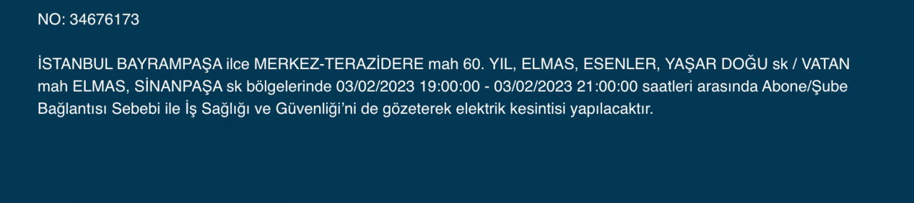 İstanbul'a uyarı! Yüzlerce adreste kesinti - Sayfa 8