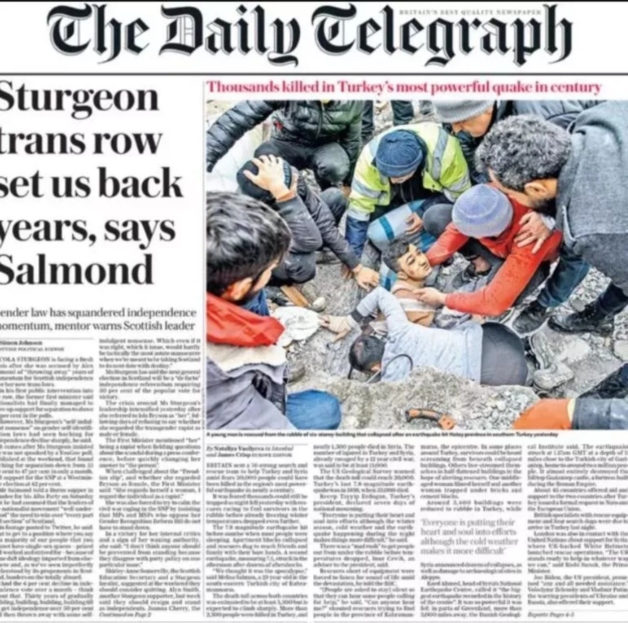 Yardım kampanyası başlatıldı! Türkiye'deki büyük felaket dünya basınının manşetlerinde - Sayfa 6