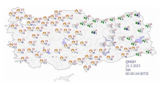 İşte 81 ilde hava durumu! 7 günlük tahmin raporu… - Sayfa 5