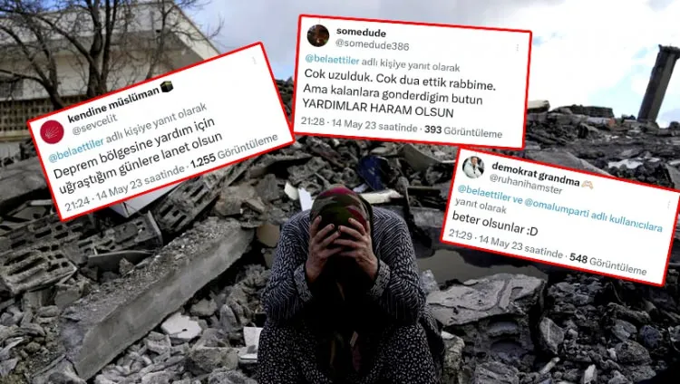 Deprem bölgesi Recep Tayyip Erdoğan dedi, hakaretler ardı ardına geldi! - Sayfa 13