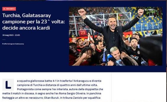 Galatasaray'ın şampiyonluğu dünya basınında: "Türkiye'den çılgın sahneler geliyor ama en çılgınları henüz gelmedi" - Sayfa 11