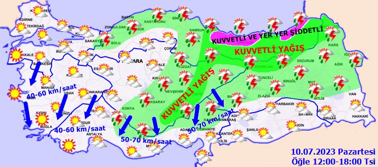 Meteoroloji alarma geçti! 13 kentte kuvvetli yağış ve fırtına bekleniyor: Sel ve su baskınlarına dikkat - Sayfa 3