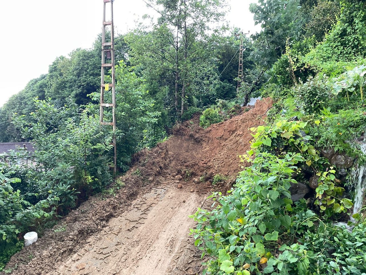 Rize'de şiddetli yağış ve heyelan! 8 ev boşaltıldı - Sayfa 9