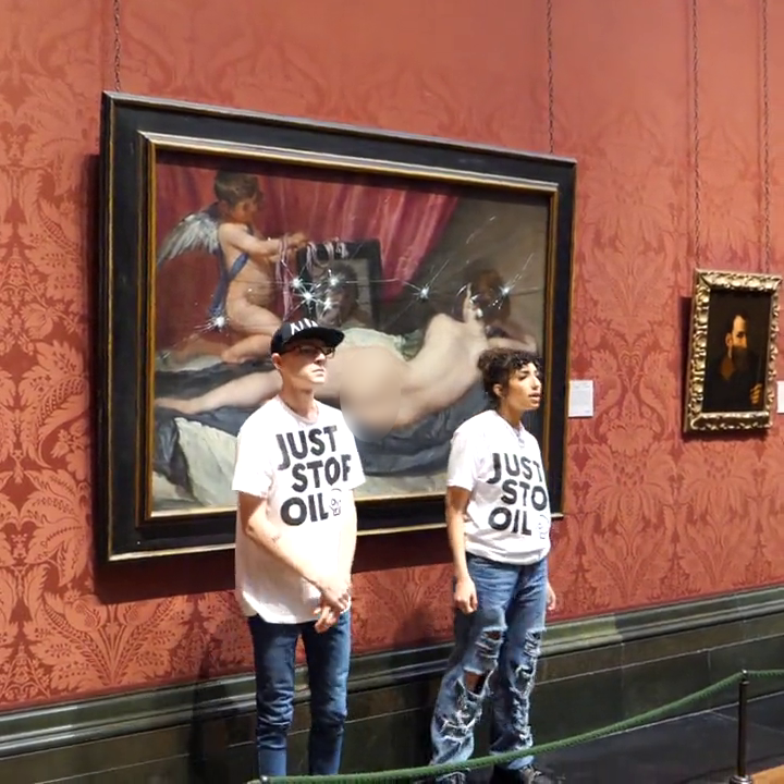 İngiltere'de iklim aktivistleri National Gallery'de sergilenen tablonun koruyucu camını kırdı - Sayfa 6