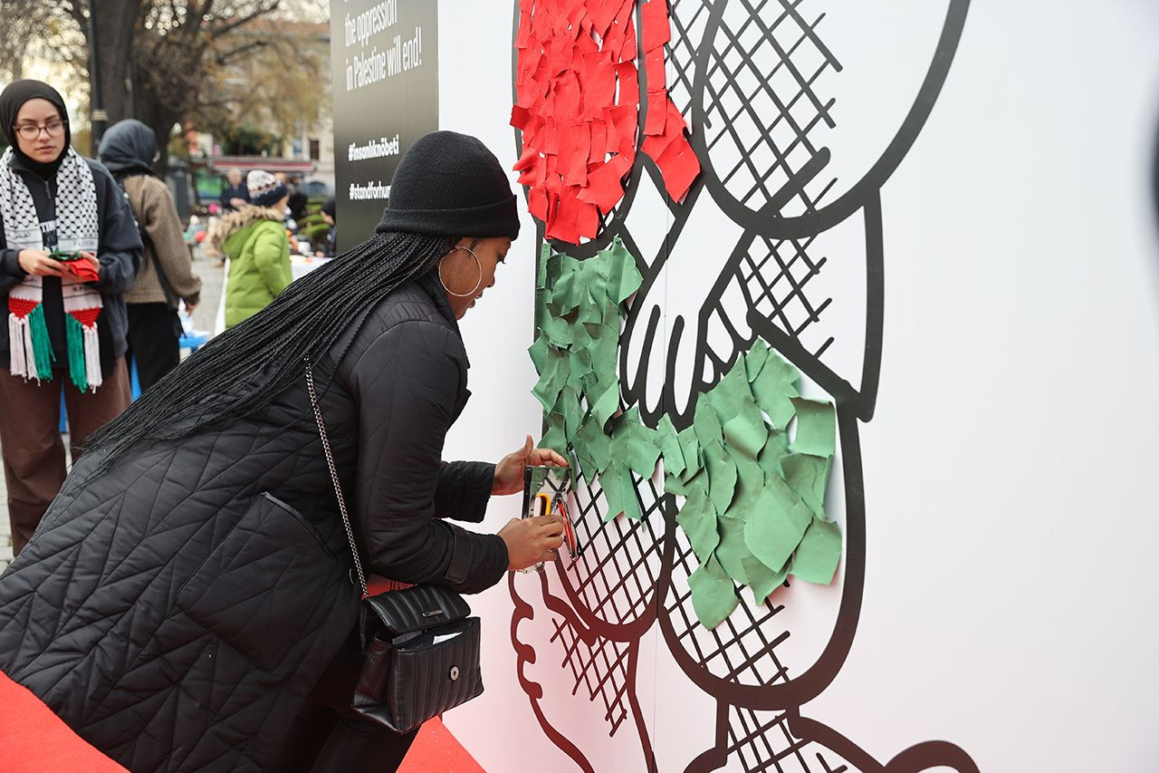 İstanbul'da Filistin'e destek eylemi: "Hanzala Yüzünü Dönecek Filistin'de Zulüm Bitecek" - Sayfa 8