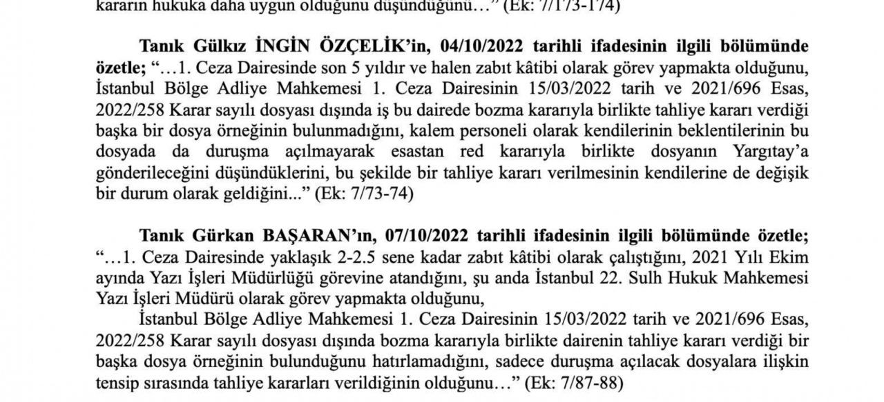O rapor ortaya çıktı! Adnan Oktar ve örgütünü aklayan hakim ve savcılar bakın neler yapmış... - Sayfa 52