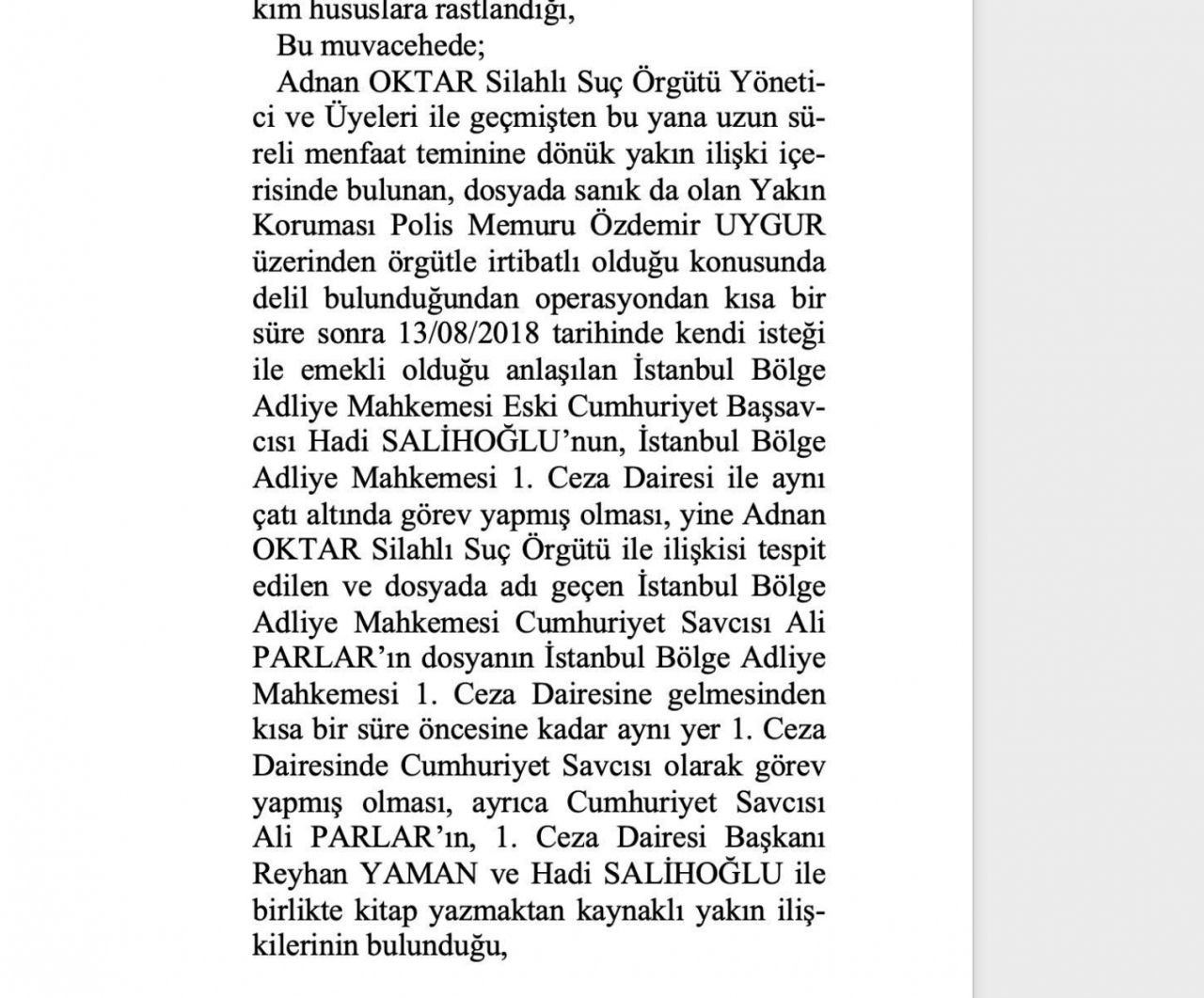 O rapor ortaya çıktı! Adnan Oktar ve örgütünü aklayan hakim ve savcılar bakın neler yapmış... - Sayfa 26