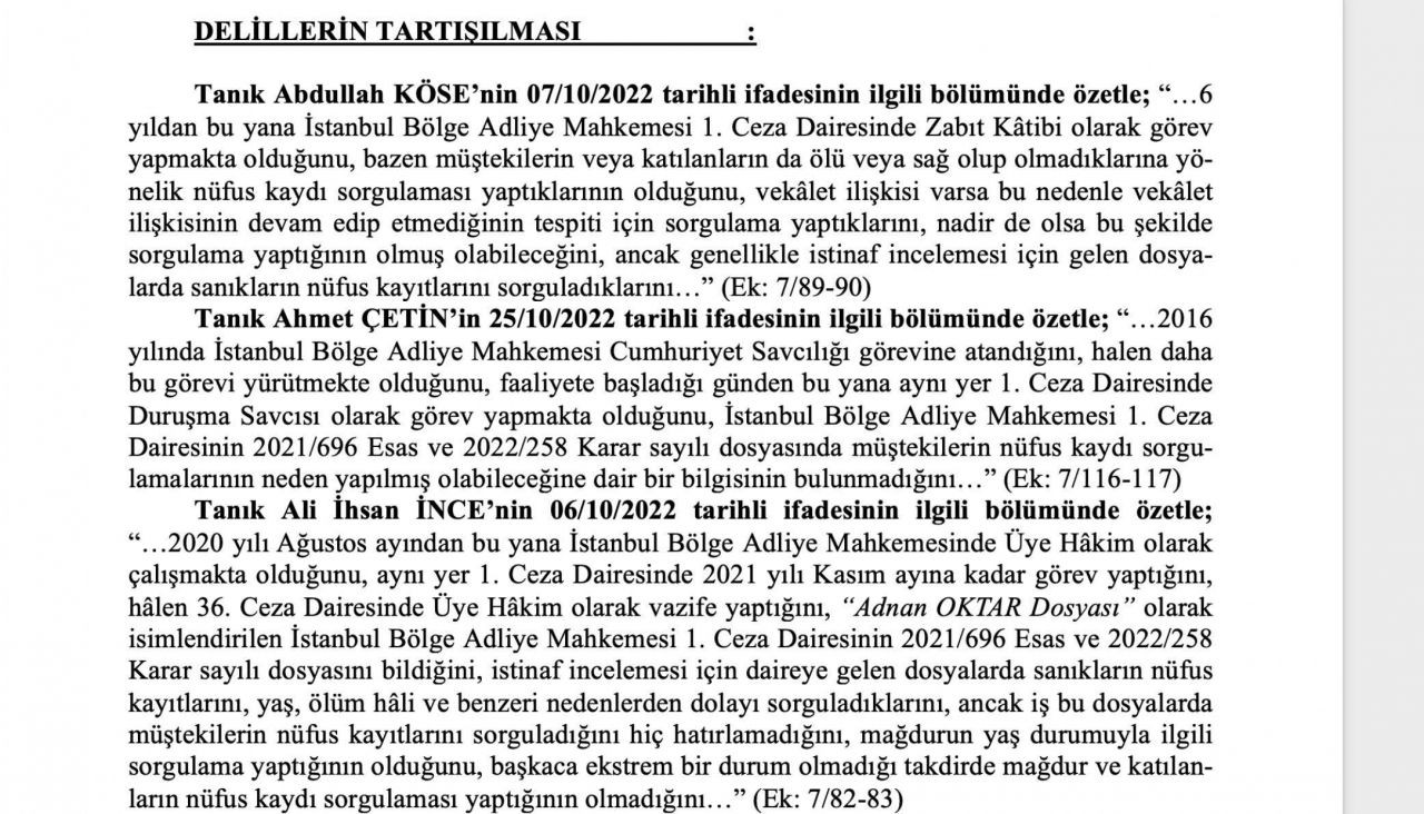 O rapor ortaya çıktı! Adnan Oktar ve örgütünü aklayan hakim ve savcılar bakın neler yapmış... - Sayfa 47