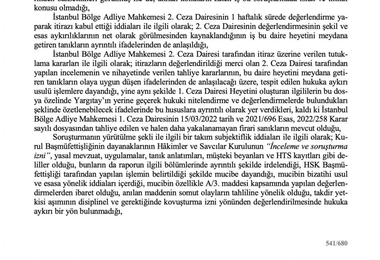 O rapor ortaya çıktı! Adnan Oktar ve örgütünü aklayan hakim ve savcılar bakın neler yapmış... - Sayfa 70
