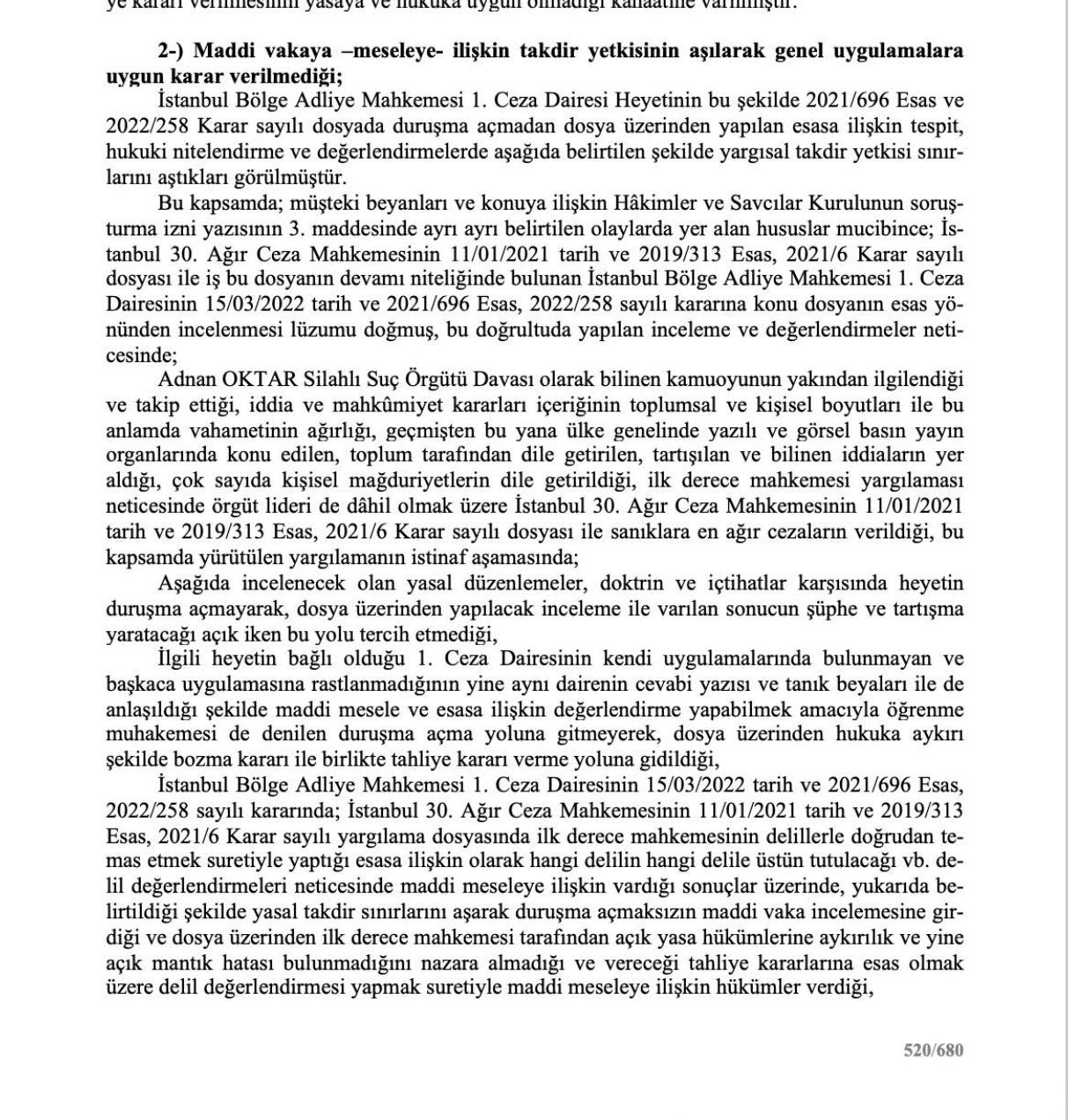 O rapor ortaya çıktı! Adnan Oktar ve örgütünü aklayan hakim ve savcılar bakın neler yapmış... - Sayfa 63
