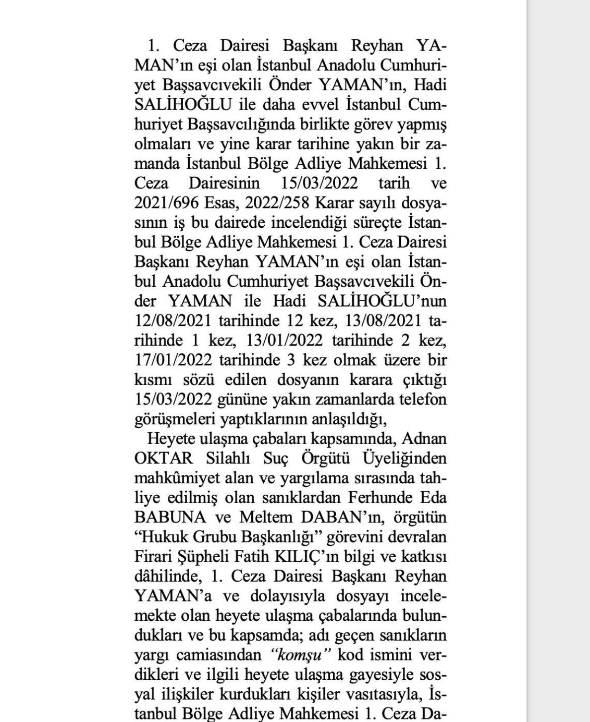 O rapor ortaya çıktı! Adnan Oktar ve örgütünü aklayan hakim ve savcılar bakın neler yapmış... - Sayfa 27