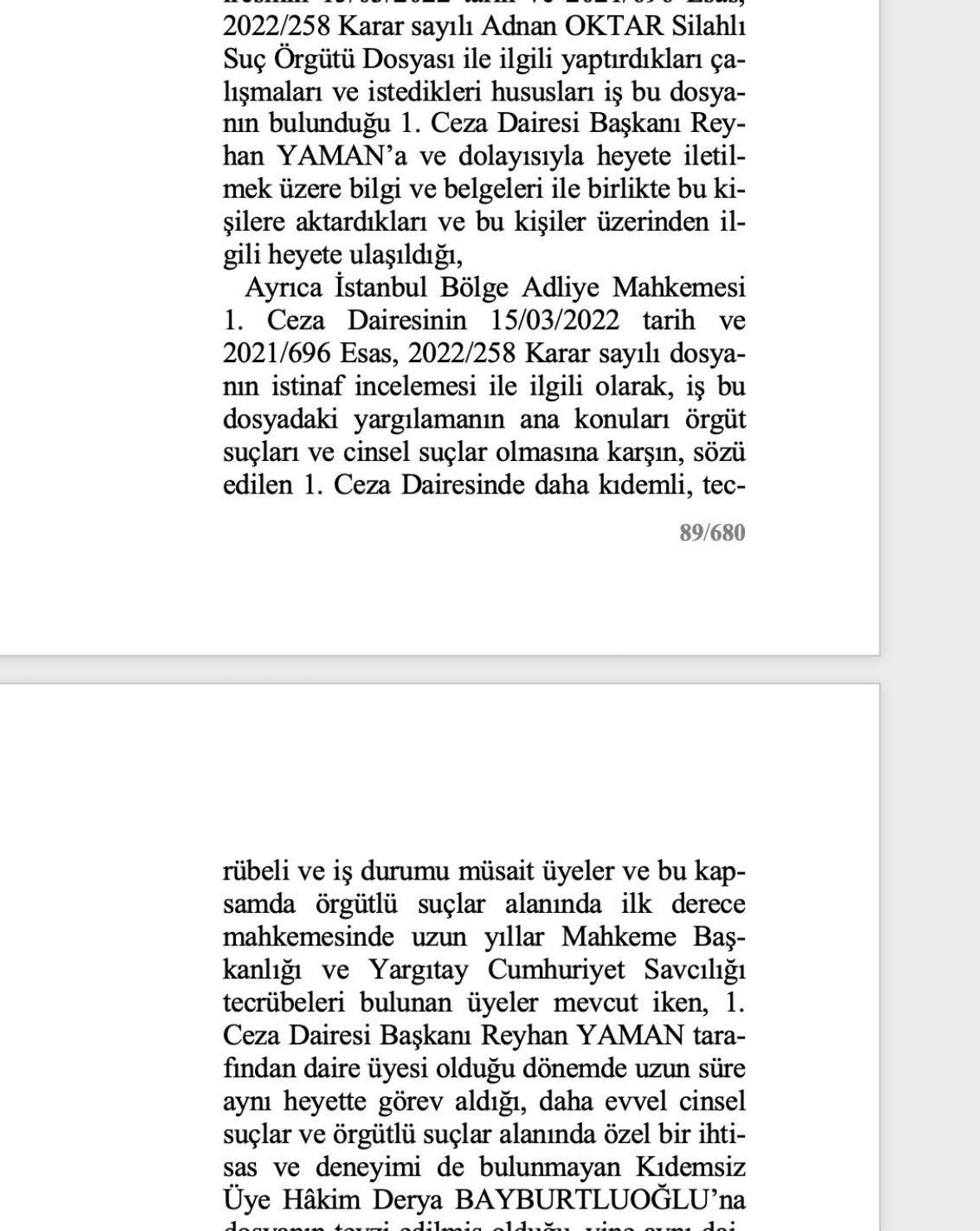 O rapor ortaya çıktı! Adnan Oktar ve örgütünü aklayan hakim ve savcılar bakın neler yapmış... - Sayfa 28
