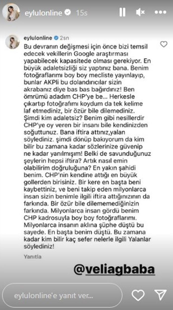 Fenoman Eylül Öztürk, Veli Ağbaba'yı topa tuttu! Yorumu engellendi: CHP kendi kalesine hiç bu kadar gol atmamıştı - Sayfa 8