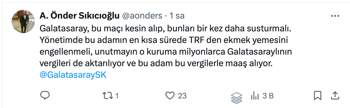 TRT Spor yorumcusundan olay yaratan yorum! “Rakip Fenerbahçe olsaydı engel olmaya çalışırlardı ama…” Sosyal medyada Galatasaraylıları isyan ettirdi - Sayfa 10