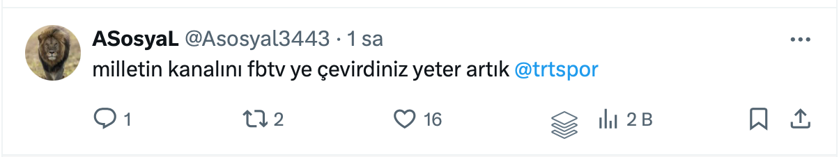 TRT Spor yorumcusundan olay yaratan yorum! “Rakip Fenerbahçe olsaydı engel olmaya çalışırlardı ama…” Sosyal medyada Galatasaraylıları isyan ettirdi - Sayfa 8