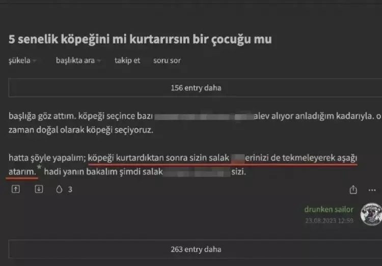 Ekşi Sözlük'te yeni skandal! Başıboş köpek sorunu üzerinden nefret kustular! "1 köpek için 1000 çocuğu öldürebilirim" - Sayfa 11