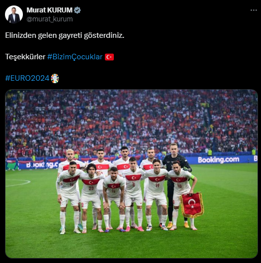 Siyasilerden A Milli Futbol Takımı'na destek mesajları! - Sayfa 1