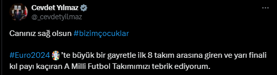 Siyasilerden A Milli Futbol Takımı'na destek mesajları! - Sayfa 3