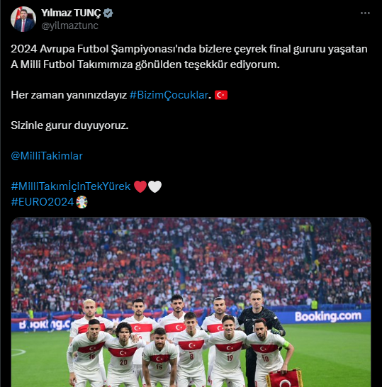 Siyasilerden A Milli Futbol Takımı'na destek mesajları! - Sayfa 8