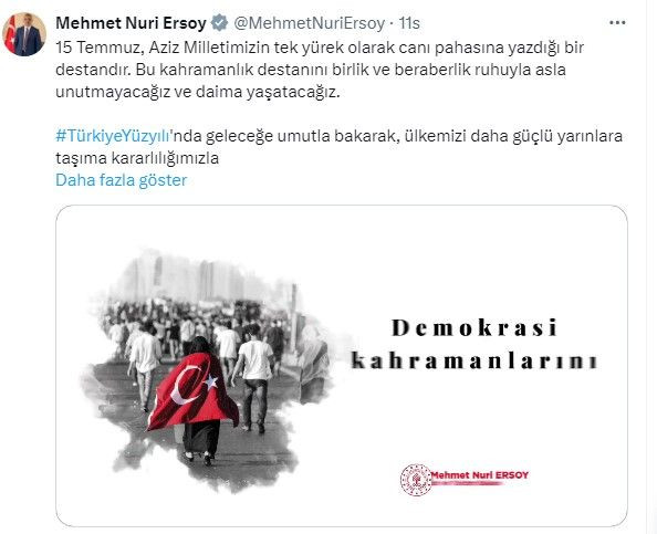 Hain darbe girişiminin 8. yıl dönümü! Siyasilerden '15 Temmuz Demokrasi ve Milli Birlik Günü' mesajları - Sayfa 6