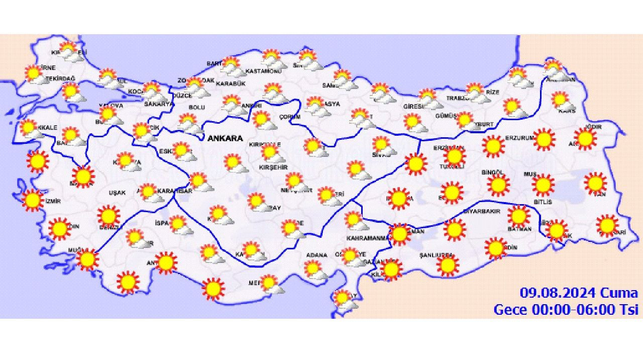 9 Ağustos 2024 Türkiye geneli hava durumu | İşte il il hava sıcaklıkları... - Sayfa 2