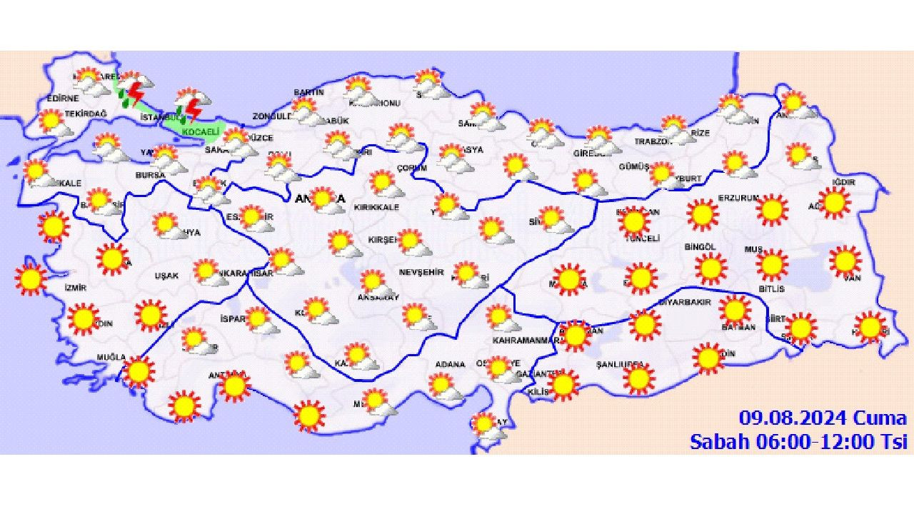 9 Ağustos 2024 Türkiye geneli hava durumu | İşte il il hava sıcaklıkları... - Sayfa 3