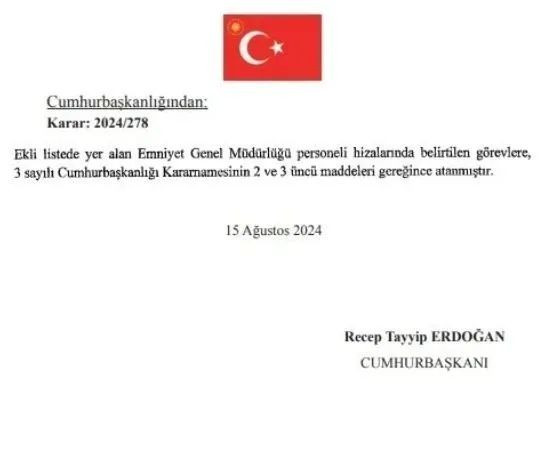 Emniyet Genel Müdürü ile Jandarma Genel Komutanı değişti! Atama kararları Resmi Gazete'de... - Sayfa 11