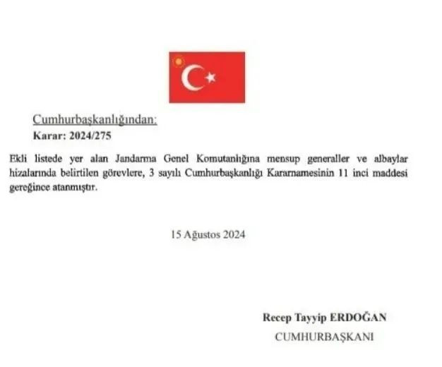 Emniyet Genel Müdürü ile Jandarma Genel Komutanı değişti! Atama kararları Resmi Gazete'de... - Sayfa 6