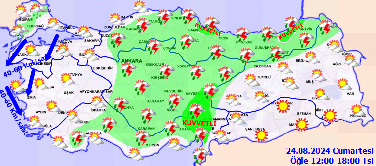 Hava sıcaklıkları azalıyor! Meteoroloji'den sağanak yağış uyarısı! 24 Ağustos Cumartesi hava durumu raporu - Sayfa 5