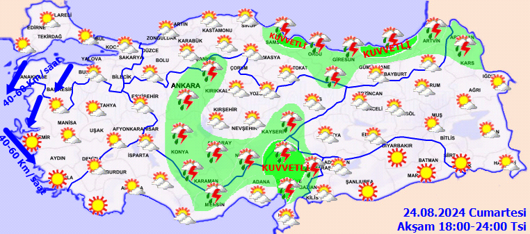 Hava sıcaklıkları azalıyor! Meteoroloji'den sağanak yağış uyarısı! 24 Ağustos Cumartesi hava durumu raporu - Sayfa 6