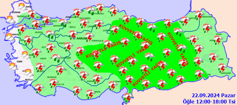 Meteoroloji'den saatli uyarı! Birçok il için sağanak yağış alarmı... - Sayfa 6