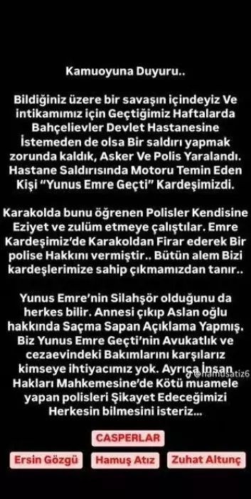 Polis katili Yunus Emre Geçti'ye Casperlar çetesi sahip çıktı! Dikkat çeken motosiklet detayı... - Sayfa 5