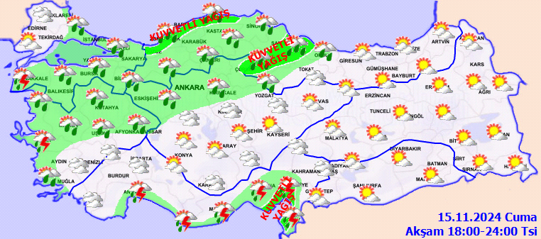 Meteoroloji'den 5 bölgeye sağanak uyarısı! 4 kentte şiddetli olacak... İşte 15 Kasım Cuma hava durumu... - Sayfa 6