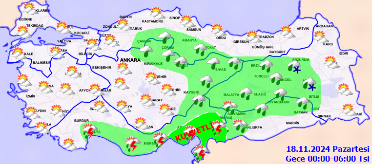 Sağanak yağış ve kar geliyor! 17 Kasım Pazar hava durumu raporu! Meteoroloji saatlik hava durumunu yayınladı... - Sayfa 7