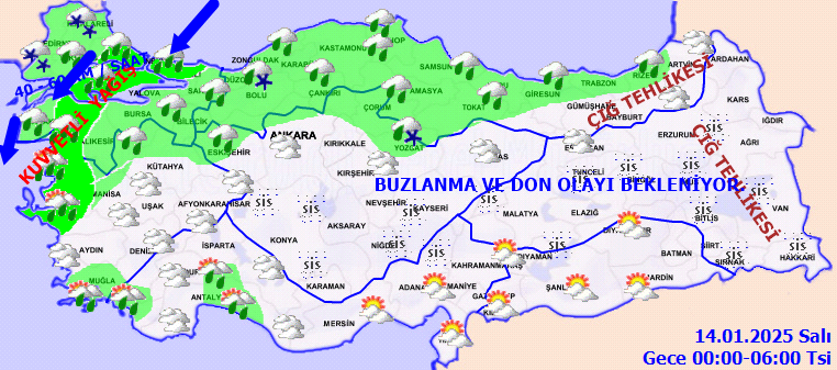 İstanbul dahil 13 ile sarı kodlu uyarı! Kuvvetli yağış gün boyu etkili olacak... İşte Türkiye geneli 13 Ocak hava durumu... - Sayfa 7