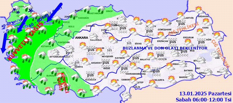 İstanbul dahil 13 ile sarı kodlu uyarı! Kuvvetli yağış gün boyu etkili olacak... İşte Türkiye geneli 13 Ocak hava durumu... - Sayfa 4
