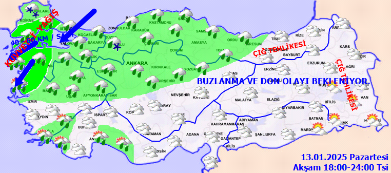 İstanbul dahil 13 ile sarı kodlu uyarı! Kuvvetli yağış gün boyu etkili olacak... İşte Türkiye geneli 13 Ocak hava durumu... - Sayfa 6