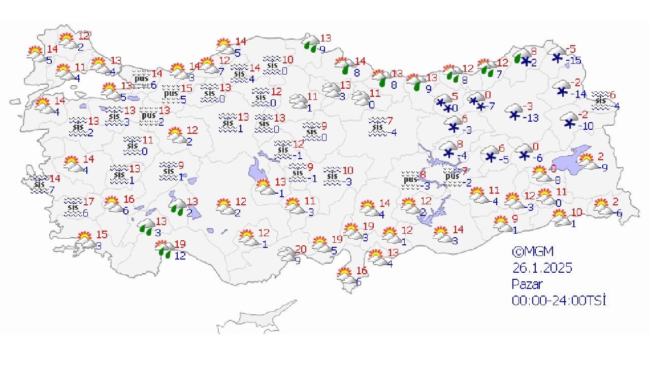 26 Ocak 2025 yurt genelinde hava sıcaklıkları artıyor! İşte Ankara, İzmir ve İstanbul başta olmak üzere beklenen hava durumu... - Sayfa 1