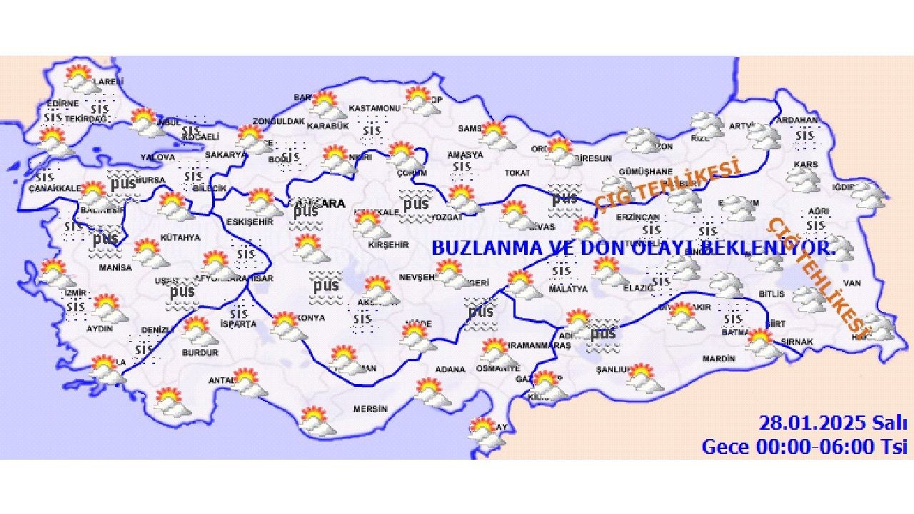 28 Ocak 2025 Salı hava durumu! İşte yurt genelinde beklenen sıcaklıklar... - Sayfa 2