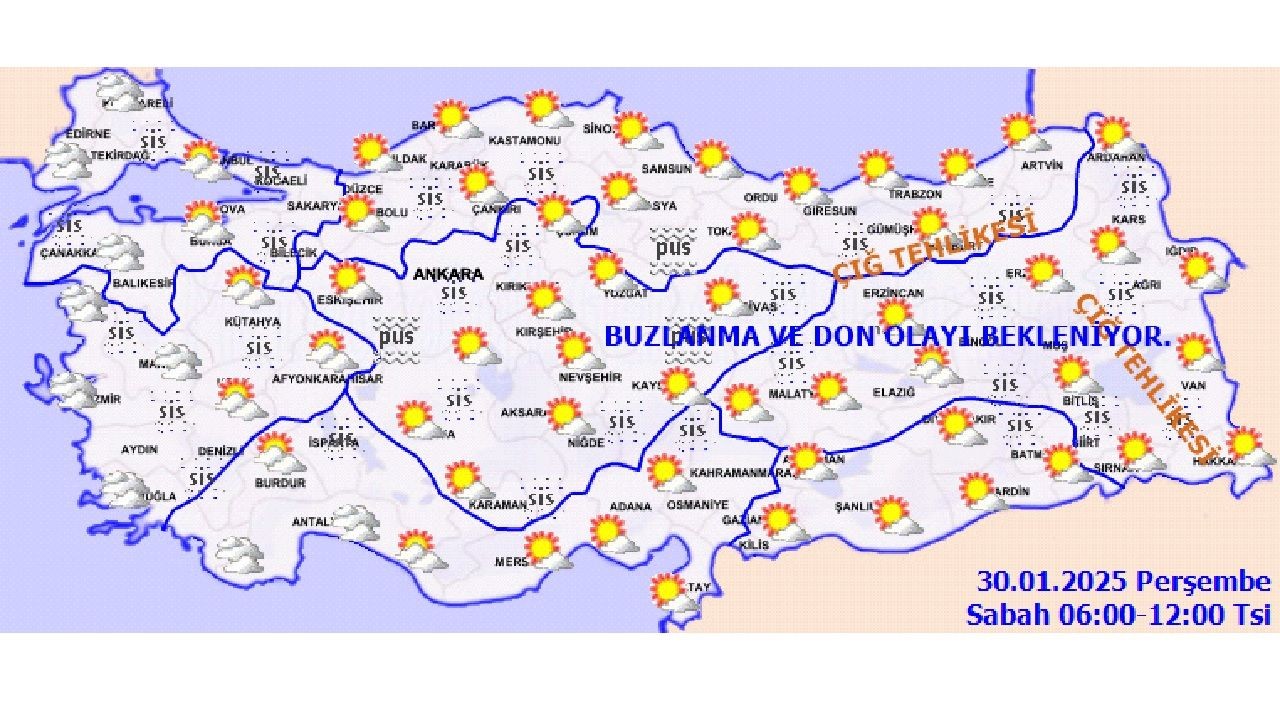 30 Ocak 2025 Perşembe yurt geneli hava durumu! İşte il il hava sıcaklıklar... - Sayfa 1