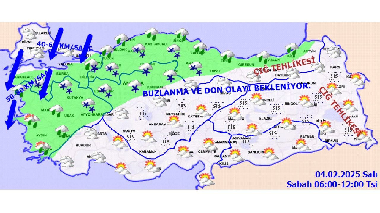 4 Şubat 2025 Meteoroloji yurt geneli hava tahmin raporunu yayınladı! İşte il il beklenen sıcaklıklar... - Sayfa 3