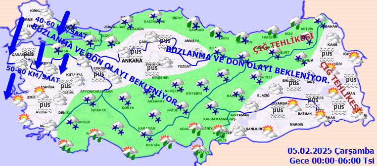 Sibirya soğukları giriş yaptı! Sıcaklıklar 10 derece düşüyor, kar ve sağanak geliyor! İşte 4 Şubat Salı hava durumu... - Sayfa 6